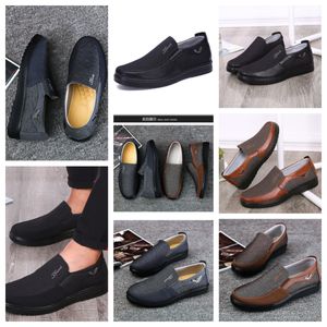 Casual Shoes GAI sneaker sport Cloth Shoes Mens Single Business Classic Top Shoe Soft Sole Slipper Flat Leather Men Shoes Black comforts soft size 38-50