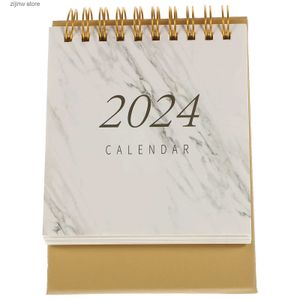 Kalender Desktop Kalenderanpassning Gratis mini Habitpapper 2024 Vänd kläder Y240322