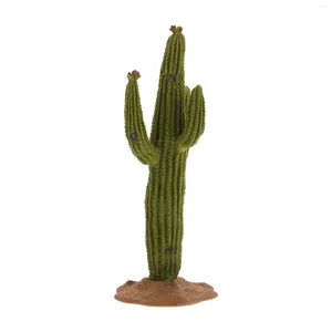 Flores decorativas deserto verde planta modelo cena cactus decoração ornamento plantadores suculentos simulado vegetação casa adorno brinquedo de mesa