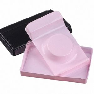 50pcs/Ustaw różowy biały plastik pusty fałszywe powie do powieków pudełko etykie