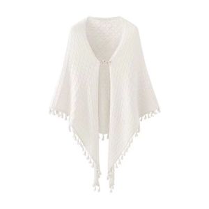 designer shawl women tassel knitted shawl female niche temperament elegant shawl jacket