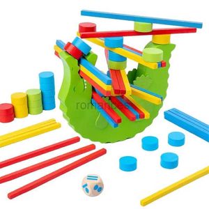 Ordinamento Nidificazione Giocattoli impilabili Giochi educativi per la prima infanzia Blocco di equilibrio e abilità del coccodrillo Multigiocatore interattivo per bambini 24323