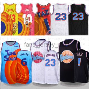 Space Jam 2 Basketball Jersey Bugs Bunny ! James Taz 1/3 Tweety Tunes squad 10 Lola Lebron 23 Michael 22 Bill Murray xx11 Men kdis Jersey