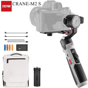 ヘッズZhiyun Crane M2 Sコンボ3Axis Gimbal Stabilizer for Light Mirrorless Camera Action Camera for Sony A6000 A6300 A650用スマートフォン