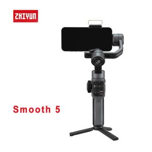 Heads Zhiyun Smooth 5 Combo Estabilizador Gimbal Portátil de 3 Eixos com Motor Potente para Smartphone iPhone Android Celular Foto Vídeo