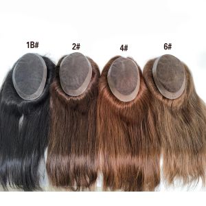 Toppers Australia Model Kobiety TOUPEE Human Hair Szwajcarski koronkowy pu wokół koronki Top Wysokiej jakości rosyjska dziewicza ludzkie włosy toupe