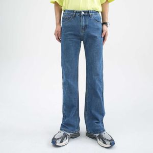 Nirben Long Multi Color Jeans Korean Edition Versatile Slim Wide Legs Micro Ragged Wash Ins Straight Leg Fashion Men