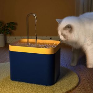 Alimentatori 1.5L Fontana d'acqua per gatti Automatico Bevitore di gatti Ciotola d'acqua USB Elettrico Muto Pet Fontane d'acqua per gatti Distributore di acqua per animali domestici