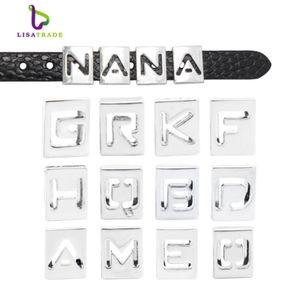 130pcs 8 mm puste litery English Alphabet AZ DIY Slajd Letter Charm Fit Bransoletka LSSL0101724738