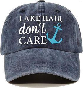 Бейсболки с изображением озера, волосы, не заботятся, потертая синяя бейсболка, винтажная регулируемая хлопковая кепка, подарки на пенсию для мужчин и женщин