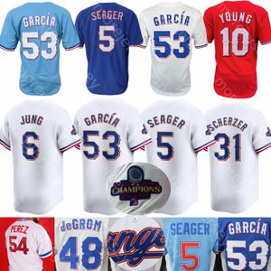 2024 Gold Jersey Corey Seager Adolis Garcia Max Scherzer Evan Carter Josh Jung Marcus Semien Nathan Eovaldi DeGromjankowski Langford Gray Yates Knizner Jonah Heim