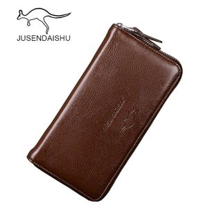 Jusen Kangaroo New Mens Hand Bag Pu Leisure Wallet