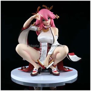 Fingle Toys 15cm Genshin Impact Yae Miko Girl Figure Mona y Action Adt Model kolekcjonerski