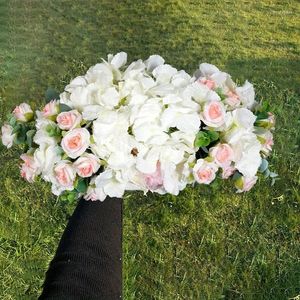 Flores decorativas artificial arco de casamento fundo para diy arranjo de parede suprimentos quintal jardim pendurado flor falsa