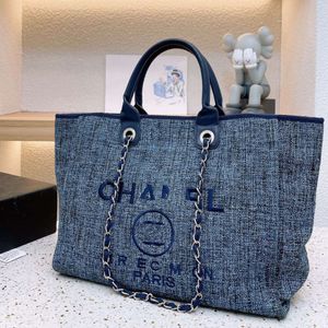 Bolsas de luxo letra de praia CC Totes Bolsa Fashion Canvas Bag Womens Ladies Brand Ch Bolsas de designer bordadas