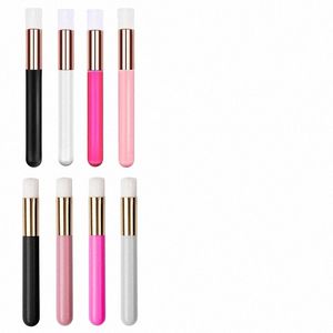 120pcs/lot False Eyel Mousse Brush Nose W Flat Head Cleaning Cosmetic Synthetic Fiber Makeup Appliances Tools HA1941 50qh#