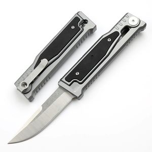 High End Tactical Folding Knife D2 Steel Stown Wash Blade G10 & TC4 Titanium Alloy Handle Ball Bearing Camping Hunting EDC Pocket Knives