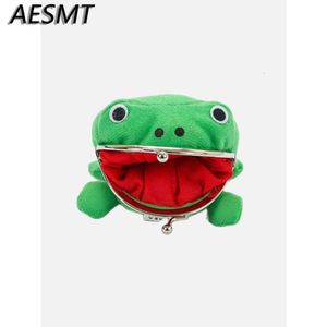 Mascot Costumes 1PCS Anime Cartoon Frog Purses Manga Flannel Wallet Pouch Cheap Cute Purse Coin Holder Kids Gift Party Props