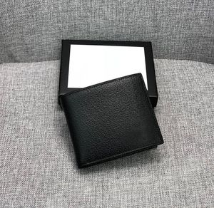 Genuine Leather fold wallet men designer money clip card holders Mens Fashion Retro cowhide wallet Portable thin coin purse bee wallet short wallets with box 508565