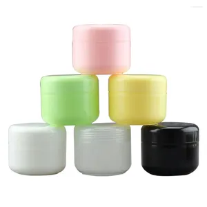 Storage Bottles 20-100g Plastic Containers With Lids & Liners Travel Jars Lotion Bottle Pot Boxes For Face Cream Makeup Hair Care Paste