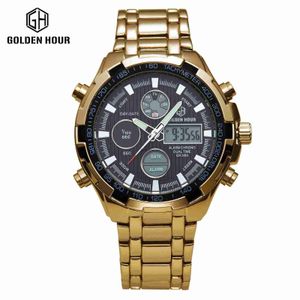 Specialiserat på Watch Double Movement Mens Watch Business Fashion Quartz Watch