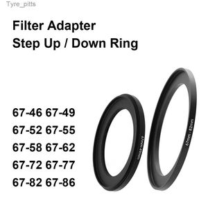 Other Lenses Filters Camera lens filter adapter ring with upper and lower metal 67 mm 46 49 52 55 58 62 72 77 82 86 mm for UV ND CPL lens cover etc.L2403