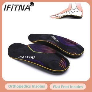 Insoles IFiTNA 1/2 Length Orthopedics Arch Support Insole Men Sneaker Flat Foot Varus Plantar Fasciitis Orthotics Shoe Inserts Heel Pain