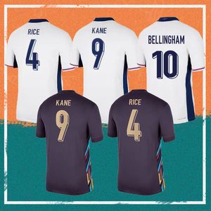 2024 Kane Foden Soccer Jerseys 24/25 de futebol nacional Inglaterra Bellingham Saka Rashford Camisa Rice Stones Mount Maguire