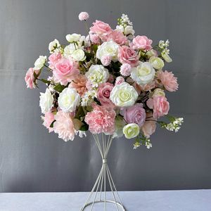 Нет подставки) Декоративный цветочный шар диаметром 60 см, центральная композиция для свадебного стола, искусственный цветочный шар