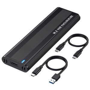 HDD Enclosures M2 SSD -kapsling Dubbelprotokoll NVME SATA M.2 till USB Typ C 3.1 Adapter 10 Gbps för 2230/2242/2260/2280 NGFF DRELEVER OTIPJ