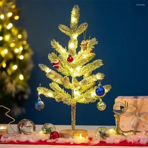 Luzes da noite árvore de natal artificial led noites pinheiro agulha lâmpada de queda de neve 55cm 50leds para aniversário casamento ação de graças presentes de natal