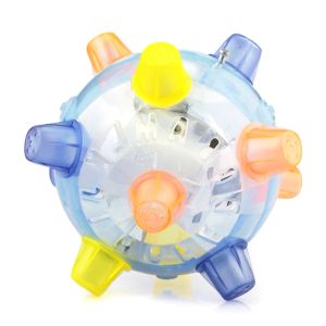 Toys Jumping Activation Ball for Dogs Flashing Ball Light Sounds Jump Automatically