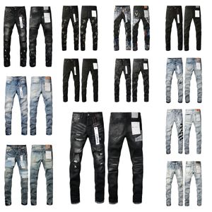 Jeans pruple da uomo Dsquare Jeans Uomo D2 Jean Ksubi Jeans Street Trend Catena con cerniera True Jeans Decorazione Strappati Strappi Stretch Nero Motocicletta Jeans denim veri jeans
