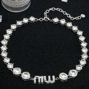 Miu stile sorella grande e piccola~ Accessori per collana di abiti con catena e clavicola da festa con diamanti pieni di alta classe