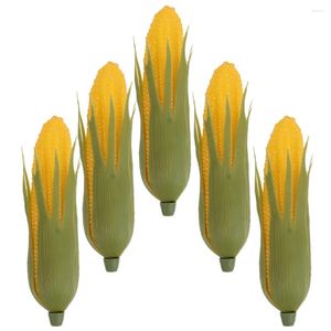 Decorative Flowers 5 Pcs Artificial Plants Simulation Corn Fake Lifelike Kitchen Decor Decorations Ornament Realistic Vegetable Ornaments