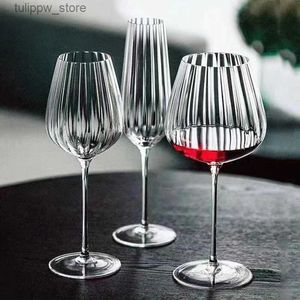 Vinglas Crystal Red Wine Cup Scandinavian High Champagne Glass Bourgogne Glass Home L240323