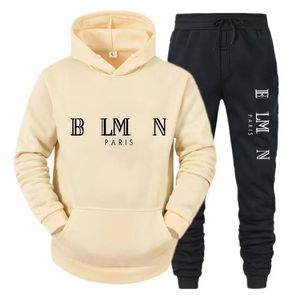 nuovo marchio di lusso Designer Tuta da uomo classica stampa di lettere Felpa con cappuccio Pantaloni sportivi casual Set da 2 pezzi uomo donna Tuta da fitness da corsa.