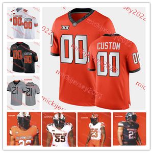 CJ Brown 2023 Fußballtrikot Tyrone Webber Collin Clay Braylin Presley Garret Rangel Trace Ford DeSean Brown Individuell genähte Oklahoma State-Trikots