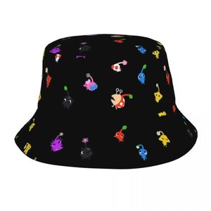 Women Men Funny Little Pikmin Bob Hat Outfit Spring Headwear Many Bucket Fishing Caps for Camping 240318