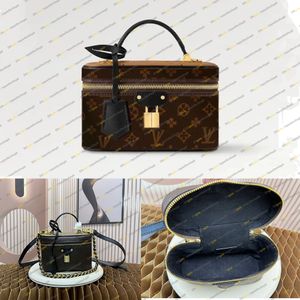 Designer Women Lady Vanity Chain Pouch Bag Mini Cosmetic Bag Chain Bag axelväska Totes Handväska Crossbody Pouch Purse M47125