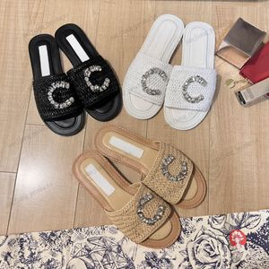 dois c diamante mulheres chinelos verão senhoras flor camélia gravata borboleta 2c pescador sandálias padrão apartamentos flip flops designer de moda slides borracha ao ar livre sapatos de praia