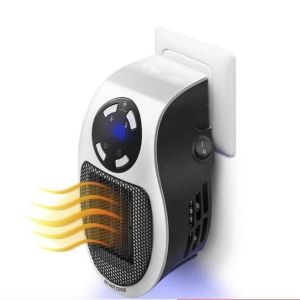 Spazzole 220V 500W Riscaldatore elettrico portatile Mini termoventilatore Desktop da parete per uso domestico Comodo riscaldamento Stufa Radiatore Scalda macchina per l'inverno