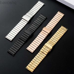 Watch Bands 20mm 22mm quick release stainless steel strap with metal strap ring suitable for Samsung Huawei and black silver strap 24323