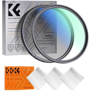 Filters K F Concept 49mm 55mm 67mm 82mm 2-in-1 filter kit MCU+CPL camera lens filter ultra-thin anti scratch with 18 layers of coatingL2403