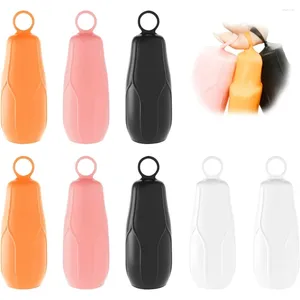 Aufbewahrungsflaschen, 8 Stück, elastische Hüllen für auslaufsichere Silikon-Toilettenartikel-Skins, Reisegröße, Toilettenartikel im Gepäck, wiederverwendbares Gadget-Zubehör