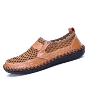 Skor 2019 män skor beathable mesh män casual skor slip på sommarstrumpskor män sneakers tenis masculino vuxeno