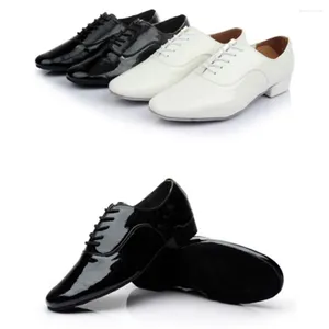 Sapatos casuais moda masculina dança latina sólido rendas até baile de baile masculino tênis andando plana rendas tênis de corrida esporte