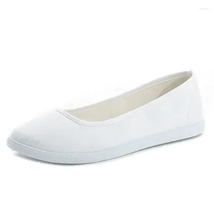 Casual Shoes Women's White Flat Bottom 2024 Autumn Work Beauty Old Beijing Cloth Small Sho
