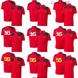 F1 FERARI TEAM T-shirt Mens Womens Sport Fashion O-Neck T-shirts Kids Topps Formel Racing Polo Shirt Driver T-shirt Jersey 1D3X