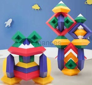 Sorting Nesting Stacking toys Childrens Building Block Toys Creative Pyramid Architecture Set Montessori Education Parents Children Interactive 24323